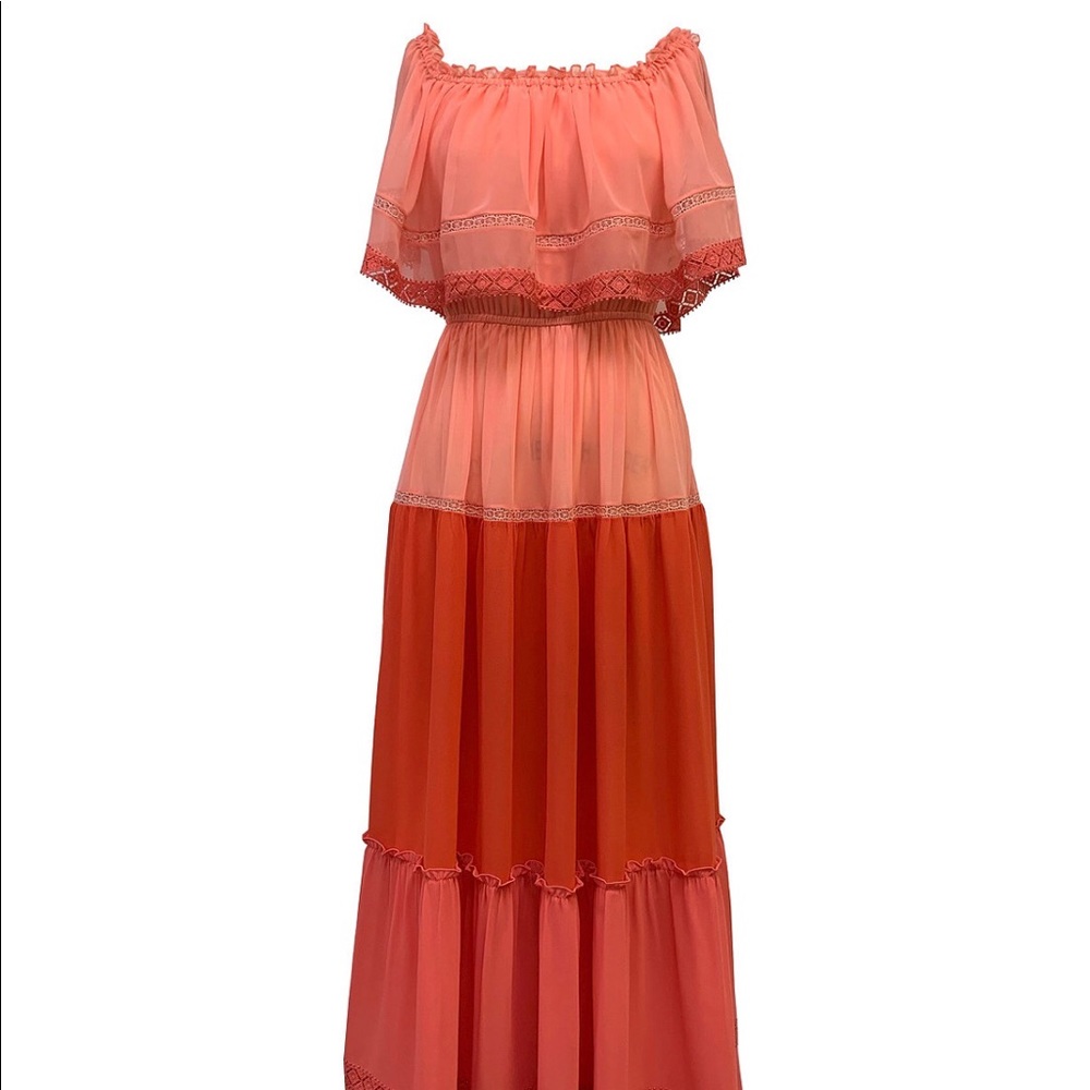Taylor Lace-Trim Caplet Dress